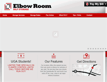 Tablet Screenshot of elbowroomstorage.com